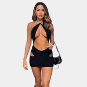 Mini Dress with Cut Out
