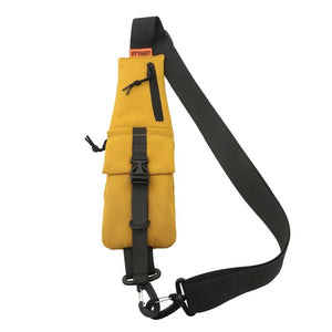 Mini techwear chest bag in yellow, black, beige or orange