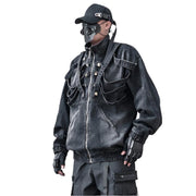Chaqueta vaquera negra moderna
