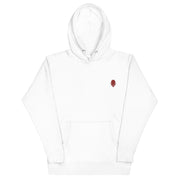 Moderner Weißer Bestickter Eleganter Hoodie