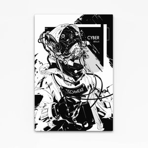 Monochrome Cyberpunk Art | CYBER TECHWEAR®