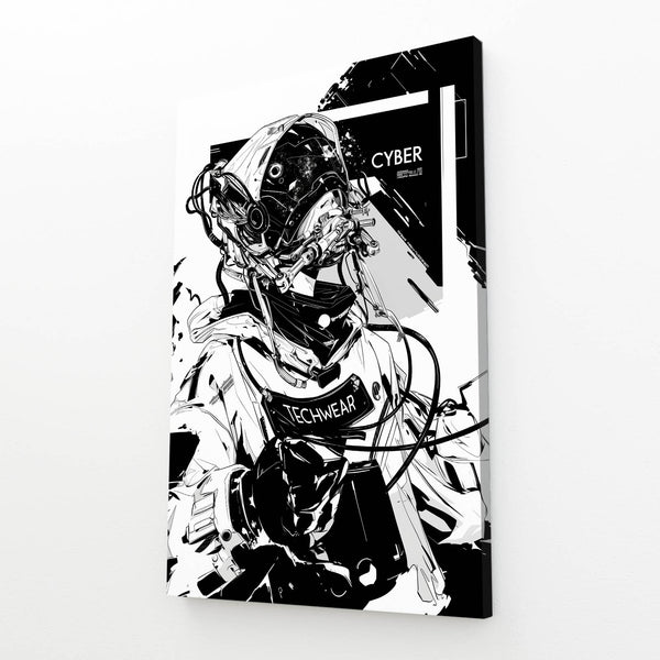 Monochrome Cyberpunk Art | CYBER TECHWEAR®