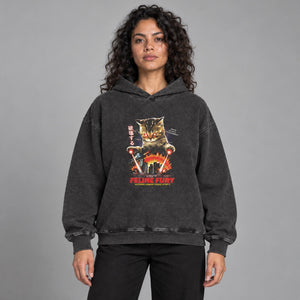 Monster Attack Y2K Hoodie – worn by a woman