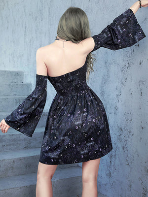 Moon Witchy Goth Dress