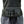 Black motorcycle techwear chest bag with adjustable harness