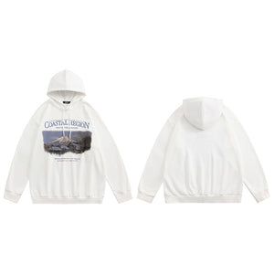 Mountain Graphic Y2K Hoodie