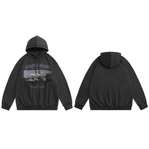 Mountain Graphic Y2K Hoodie