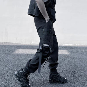 Multi-pocket Cargo Premium Black Pant