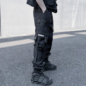 Multi-pocket Cargo Premium Black Pant