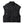 Black multi pocket cargo vest cut short at the waist