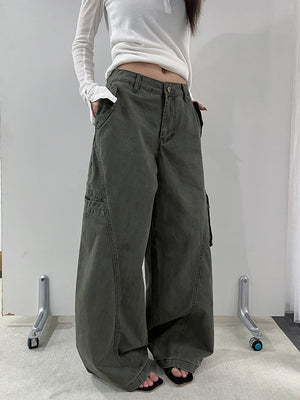 Multi Pocket Cargo Y2K Jeans Women's