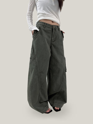 Multi Pocket Cargo Y2K Jeans Women's