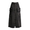 Multi-pocket Goth Long Skirt