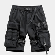 Pantalones cortos de hip hop con múltiples bolsillos
