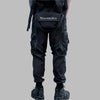 Multi-pocket Patchwork Urban Black Pant