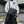 Grey and black multi pocket techwear school bag