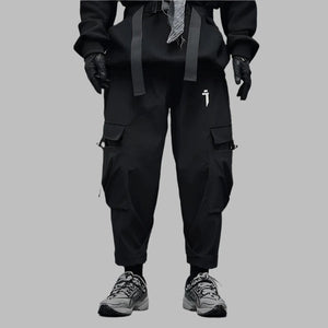 Multi-pocket Stylish Black Pant