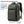 Black nylon backpack with an external USB port and multiple front pockets