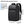 Black nylon backpack with an external USB port and multiple front pockets