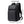 Black nylon backpack with an external USB port and multiple front pockets
