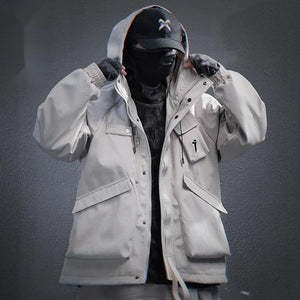 Multi Pocket Techwear Jacket in multiple colourways — dark techwear streetwear, view 4 of 8
