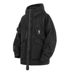 Multi Pocket Techwear Jacket in multiple colourways — dark techwear streetwear, view 5 of 8