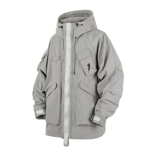 Multi Pocket Techwear Jacket in multiple colourways — dark techwear streetwear, view 6 of 8