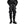 Black multi pocket techwear pants in a regular fit