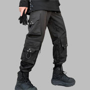 Premium Techwear-Hose mit mehreren Taschen in Schwarz