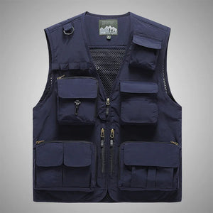 Multi-Pocket Thin Cargo Vest