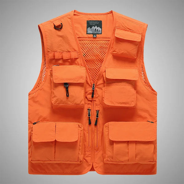 Multi-Pocket Thin Cargo Vest