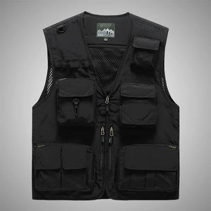 Multi-Pocket Thin Cargo Vest