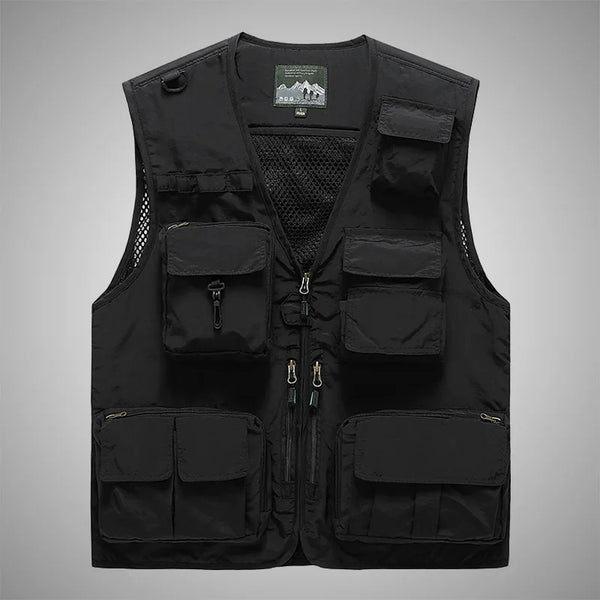 Multi-Pocket Thin Cargo Vest
