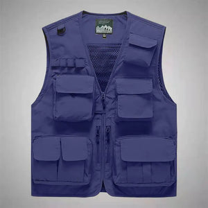 Multi-Pocket Thin Cargo Vest