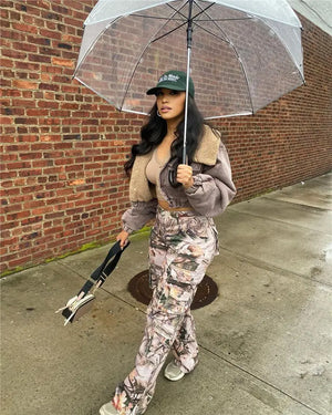 Multi Pockets Camo Cargo Pants