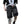 Multi Pockets Cargo Black Shorts Men's - product view on white background