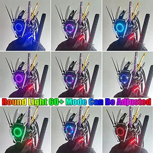 Multicolour LED Cyberpunk Helmet — photo 2