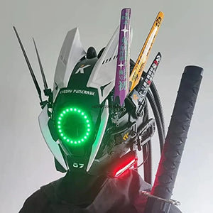 Multicolour LED Cyberpunk Helmet — photo 5