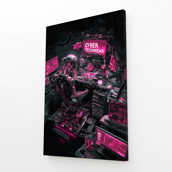 Neon Command Cyberpunk Art | CYBER TECHWEAR®