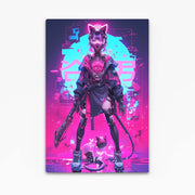 Art Cyberpunk fantastique au néon