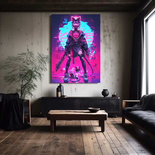 Neon Fantasy Cyberpunk Art