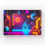Neon Geometry Cyberpunk Art