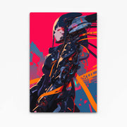 Art Cyberpunk Samouraï Néon