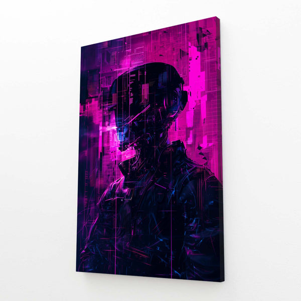 Neon Silhouette Cyberpunk Art | CYBER TECHWEAR®