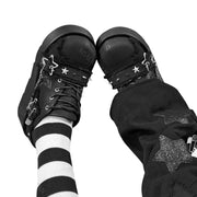 New Black Platform Sneakers