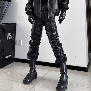 New Cyberpunk Pants PU Leather