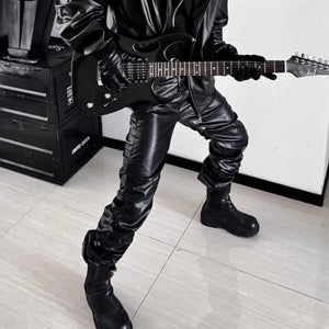 New Cyberpunk Pants PU Leather