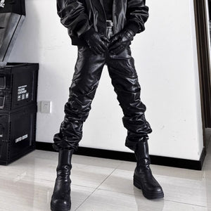 New Cyberpunk Pants PU Leather