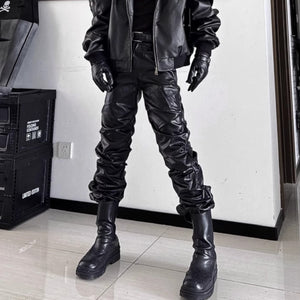New Cyberpunk Pants PU Leather