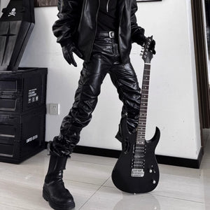 New Cyberpunk Pants PU Leather